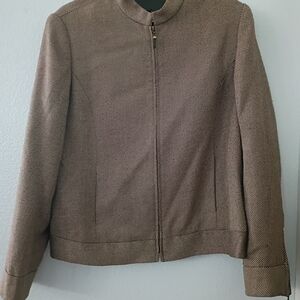 Nine & Co. Brown Striped Jacket